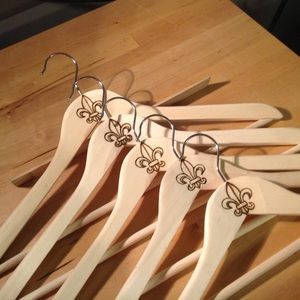 Storage & Organization - Fleur De Lis Wooden Clothing Hangers Storage & Organization - Fleur De Lis Wooden Clothing Hangers